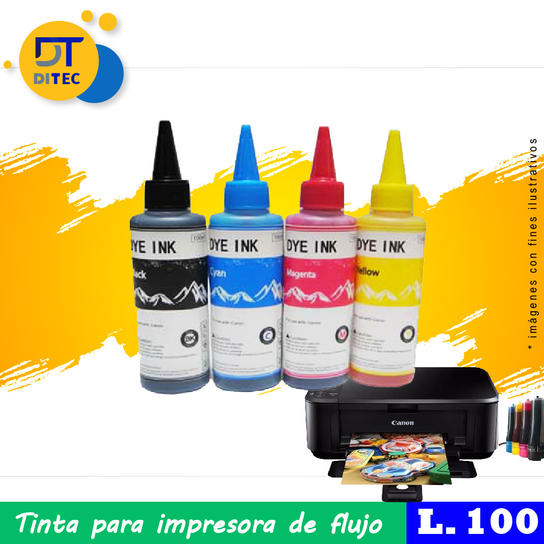 Tinta Genérica 100ml Para Impresora Canon Ditec